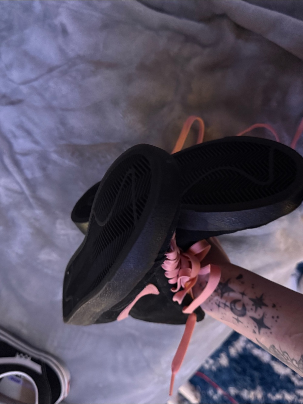 Nike Black Sneakers with Pink Accents - Picture 7 of 7